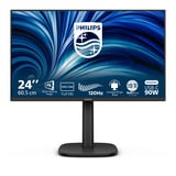 Philips 24B2U3301 23.8" monitor Zwart, 120 Hz, HDMI, DisplayPort, USB-C, Audio, LAN