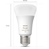 Philips Hue Hue E27 2-pack ledlamp 2000-6500K, Dimbaar, BT, A60