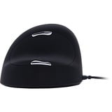 R-Go Tools HE Mouse, Linkshandig Zwart/zilver, 500 - 3500dpi, Large (Handlengte boven de 185mm)