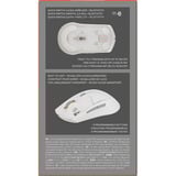 SteelSeries Rival 3 Wireless Gen 2 gaming muis Wit, 18.000 dpi, RGB, 2.4GHz / Bluetooth 5.0