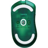 Teevolution Terra Pro gaming muis Groen, 50 - 42.000 DPI, 2.4 GHz / Bluetooth / USB