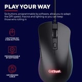 Trust GXT924 Ybar+ Gaming Muis Zwart, RGB, 25.600 dpi