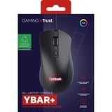 Trust GXT924 Ybar+ Gaming Muis Zwart, RGB, 25.600 dpi