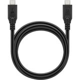 goobay USB4 Gen 2x2 kabel Zwart, 1,5 meter