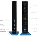 i-tec USB 3.0/USB-C Dual HDMI dockingstation Zwart