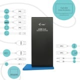 i-tec USB 3.0/USB-C Dual HDMI dockingstation Zwart