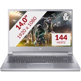 Acer Predator Triton 300 PT314-51s-79TY (NH.QBJEH.002) 14" gaming laptop Zilver | 1 TB SSD | RTX 3060 | Wi-Fi 6 | BT | Windows 10 Home