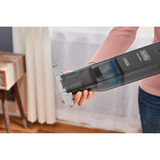 BLACK+DECKER HLVC320B11-QW 12V 2.0Ah Slim Handvac Kruimeldief handstofzuiger Zwart, Incl. Laadstation
