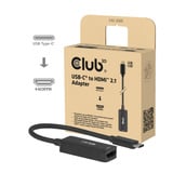 Club 3D CAC-2505 USB-C naar HDMI 2.1 Adapter 8K60Hz Zwart