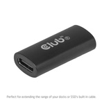 Club 3D CAC-2507 USB-C female adapter Zwart, 40G, 240W, 8K60Hz