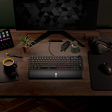 Corsair VANGUARD 96 RGB mechanisch gaming toetsenbord Zwart, US lay-out (QWERTY), Corsair MLX Plasma, 96%, RGB, Keycaps PBT double-shot, ABS single-shot, Hot-swap
