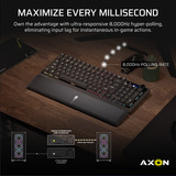 Corsair VANGUARD 96 RGB mechanisch gaming toetsenbord Zwart, US lay-out (QWERTY), Corsair MLX Plasma, 96%, RGB, Keycaps PBT double-shot, ABS single-shot, Hot-swap