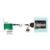 DeLOCK 2.5" Converter U.2 SFF-8639 to M.2 NVMe Key M - 7 mm Zwart, Key M - 7 mm