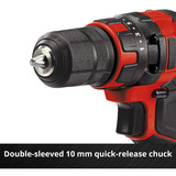 EINHELL Accu Boor- en schroefmachine TC-CD 18/35 Li Solo schroeftol Rood/zwart, Accu en oplader niet inbegrepen