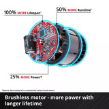 EINHELL Accu Professional Bladblazer GP-LB 36/230 Li E BL-Solo Rood/zwart, Accu en oplader niet inbegrepen