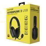 Hator Hyperpunk 3 USB over-ear gaming headset Zwart, Virtual 7.1 Surround Sound, USB-A / USB-C / Bluetooth