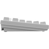HelloGanss HS87T White RGB mechanisch toetsenbord Wit, US lay-out (QWERTY), Cherry MX Silent Red, 80% (TKL)	, RGB leds, PBT Doubleshot keycaps, hot swap, 2,4 GHz | Bluetooth | USB-C
