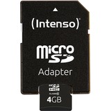 Intenso microSDHC 4GB Class 10 geheugenkaart incl. SD adapter