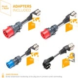 Juice Technology JUICE BOOSTER 3 air Country EU traveller set laadpaal Antraciet/zwart, 1,4 - 11 kW, 3,1 meter kabel, WLAN, BT