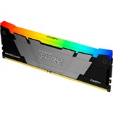 Kingston FURY 16 GB DDR4-3200 werkgeheugen Zwart, KF432C16RB12A/16, Renegade RGB, XMP