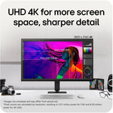 LG UltraFine 27U711B 27" 4K UHD monitor Zwart, 1x HDMI, 1x DisplayPort