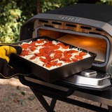 Ooni Detroit Style Pizza Pan Small (24cm x 16cm) bakvorm Grijs/zilver, Incl. deksel
