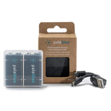 Paleblue 9V (USB-C) Oplaadbare batterij, 2 stuks Zwart