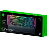 Razer BlackWidow V4, gaming toetsenbord Zwart, US lay-out, Razer Green, RGB leds, Doubleshot ABS