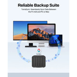 TerraMaster F4-425 nas Zwart, 1x 2.5GbE, HDMI, USB