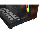 Thermaltake View 380 XL WS ARGB midi tower behuizing Zwart/houtkleur | 2x USB-A | 1x USB-C | RGB | Tempered Glass
