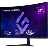 ViewSonic VX3218C-2K 32" curved gaming monitor Zwart, 2x HDMI, 1x DisplayPort, 180 Hz