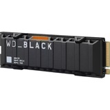 WD Black SN850, 2 TB SSD Zwart, Incl. Heatsink, WDS200T1XHE, M.2, PCIe Gen4 x4