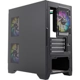 XYZ PC Gear Titanium View Lite midi tower behuizing Zwart | 2x USB-A | Tempered Glass
