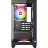 XYZ PC Gear Titanium View Lite midi tower behuizing Zwart | 2x USB-A | Tempered Glass