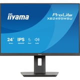 iiyama ProLite XB2495WSU-B1 24.1" monitor Zwart, 100 Hz, HDMI, DisplayPort, USB, Audio