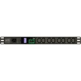 APC Easy Metered Rack PDU, 16A, 230V, (8)C13 stekkerdoos Zwart, 8x C13, 1U, EPDU1016M