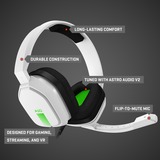 ASTRO Gaming A10 headset over-ear gaming headset Wit/groen, Pc