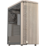 ASUS ProArt PA401 Wood Edition - Tempered Glass Panel midi tower behuizing Beige/houtkleur | 2x USB-A | 1x USB-C | Tempered Glass