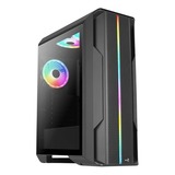 Aerocool Splinter Duo-G-BK-v1 midi tower behuizing Zwart | 2x USB-A | Tempered Glass