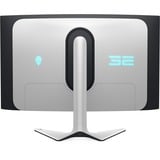 Alienware AW3225QF 32" 4K Ultra HD curved gaming monitor Wit/zwart, 1x DisplayPort, 2x HDMI, 1x USB-C, 3x USB-A, 240 Hz