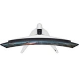 Alienware AW3225QF 32" 4K Ultra HD curved gaming monitor Wit/zwart, 1x DisplayPort, 2x HDMI, 1x USB-C, 3x USB-A, 240 Hz