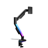 Arozzi Alzare RGB - Gas Spring Monitor Arm monitorarm Zwart