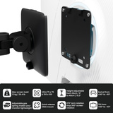 Arozzi Alzare RGB - Gas Spring Monitor Arm monitorarm Zwart