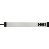 Brennenstuhl Premium-Protect-Line stekkerdoos 8-voudig met overspanningsbeveiliging Zwart/aluminium