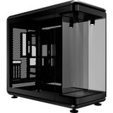 Cooler Master MasterFrame 360 Panorama showcase behuizing Zwart | 2x USB-A | 1x USB-C | RGB | Tempered Glass
