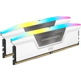Corsair 32 GB DDR5-6000 Kit werkgeheugen Wit, CMH32GX5M2B6000C40W, Vengeance RGB, XMP 3.0