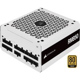 Corsair RM850 White (2021), 850 Watt voeding Wit, 4x PCIe, Full kabel-management