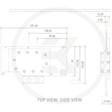 EKWB EK-Quantum Vector RE RTX 3080/3090 Active Backplate - Acetal Zwart