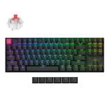 Keychron K8X-H1, toetsenbord Zwart, US lay-out, Keychron Super Red, 80% TKL, RGB, Cherry Double-shot PBT Keycaps, Hot Swap, Bluetooth / USB-C