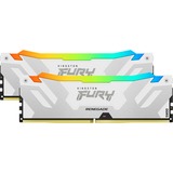 Kingston FURY 64 GB DDR5-6400 Kit  werkgeheugen Wit, KF564C32RWAK2-64, Renegade RGB XMP